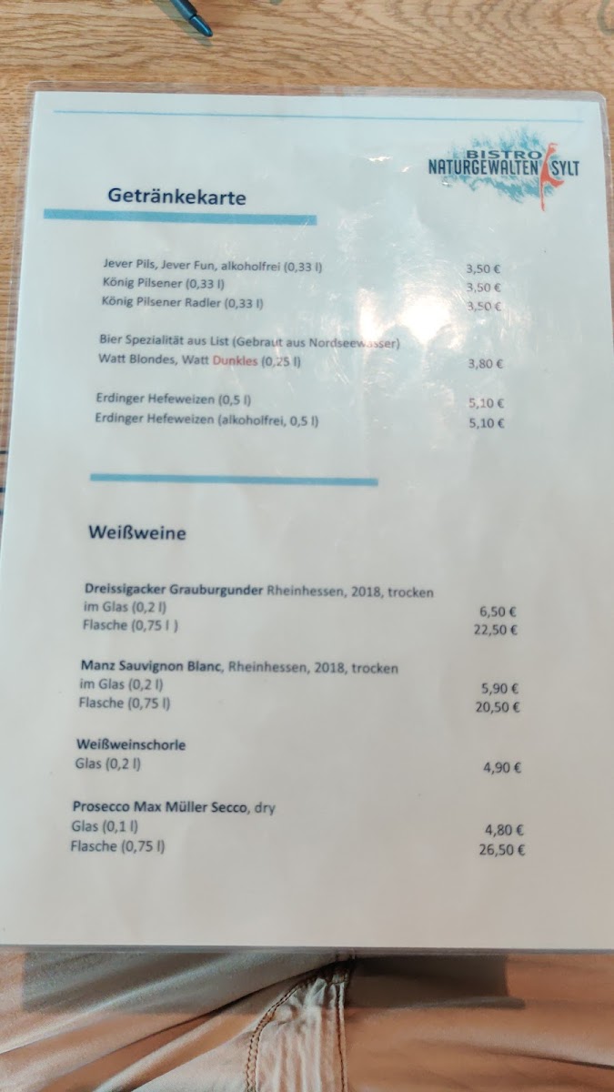 BISTRO Naturgewalten Photo Menu 3