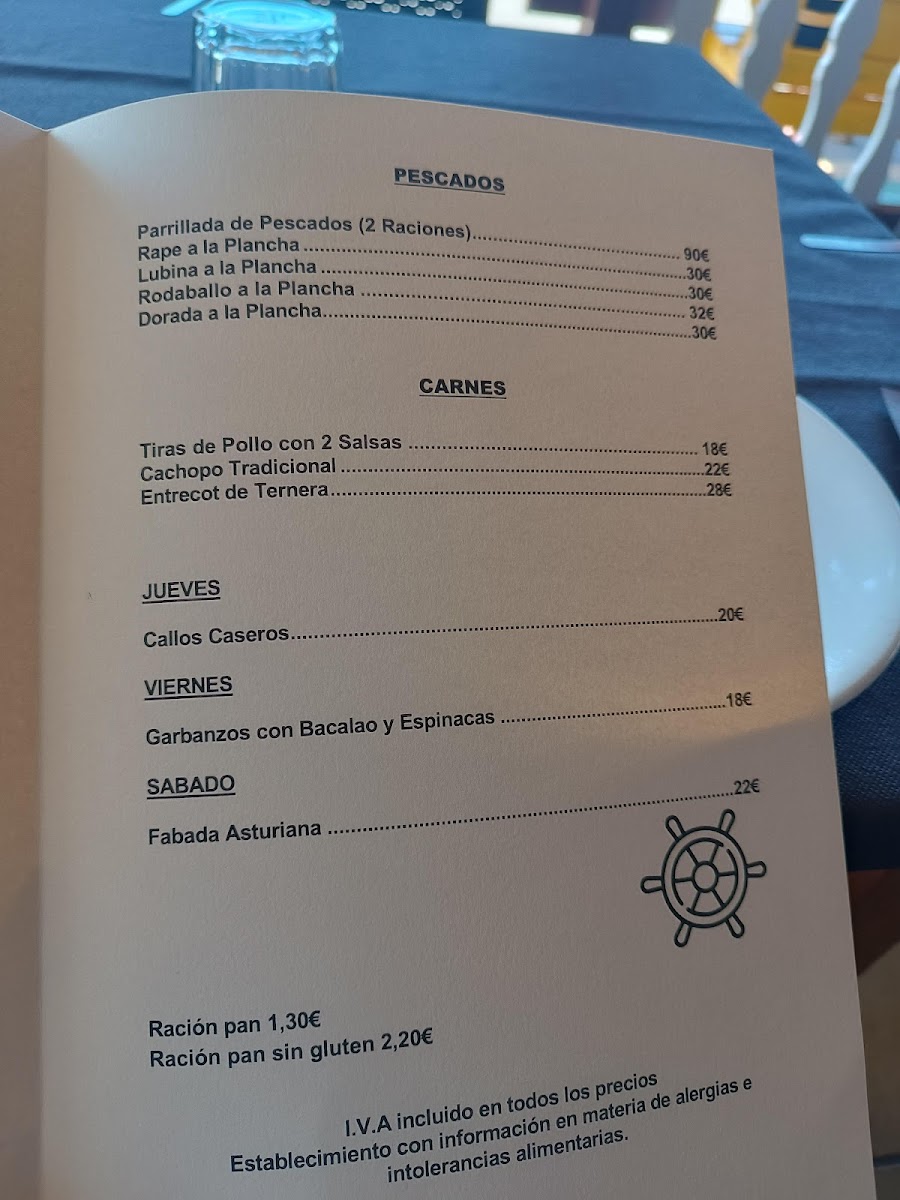 El Risón Photo Menu 4