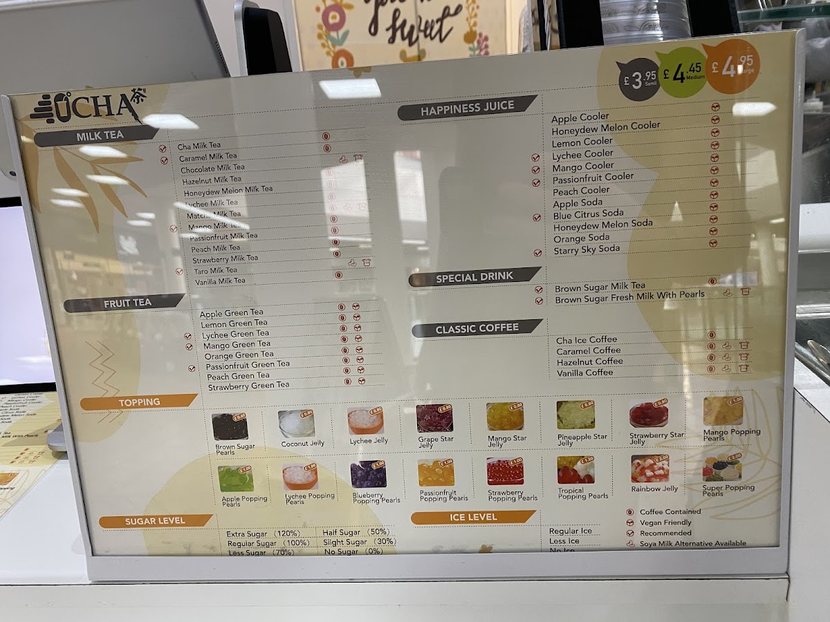 40Cha Taiwanese Bubble Tea - Wakefield Photo Menu 2