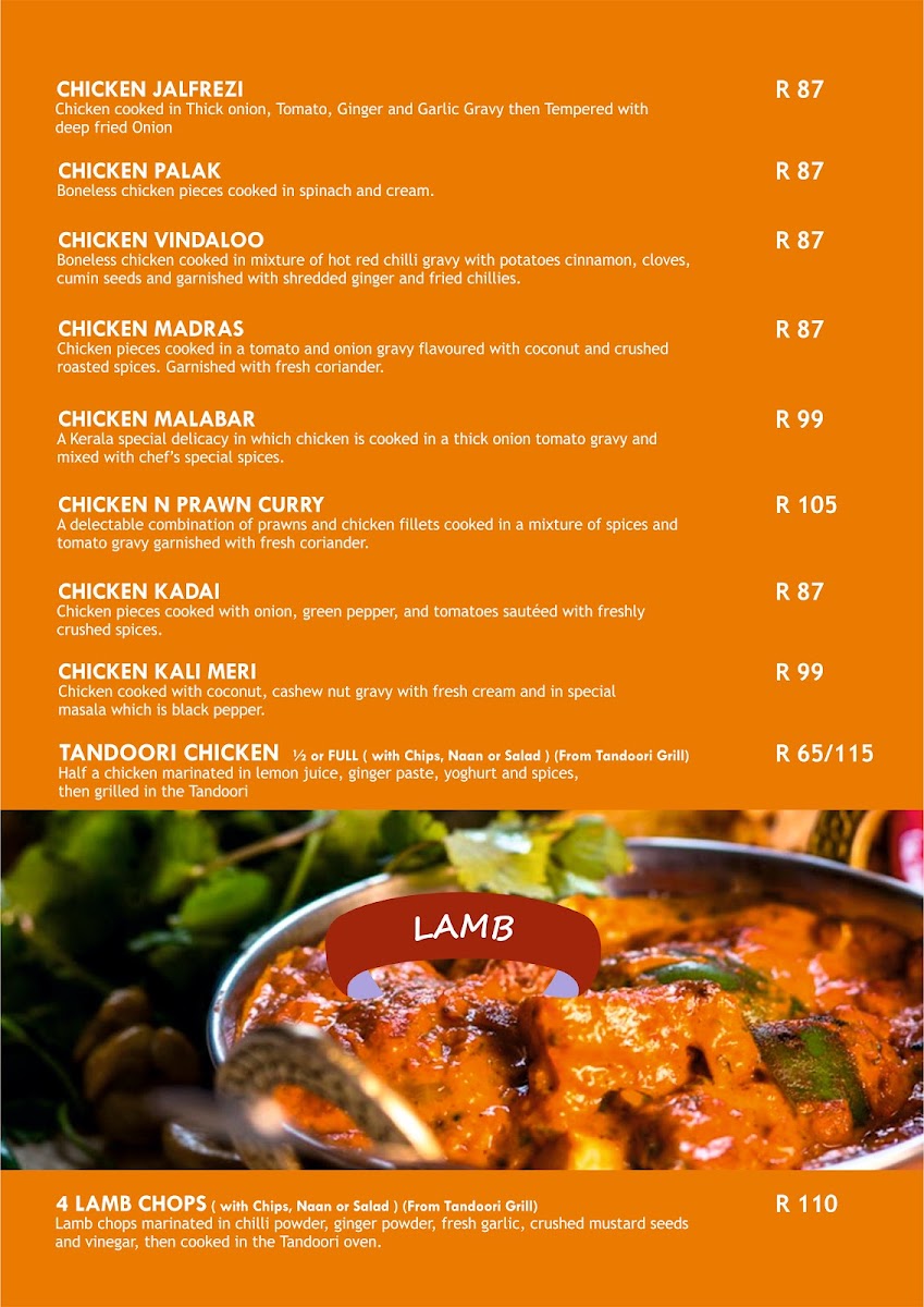 Satkar Indian Restaurant Photo Menu 8