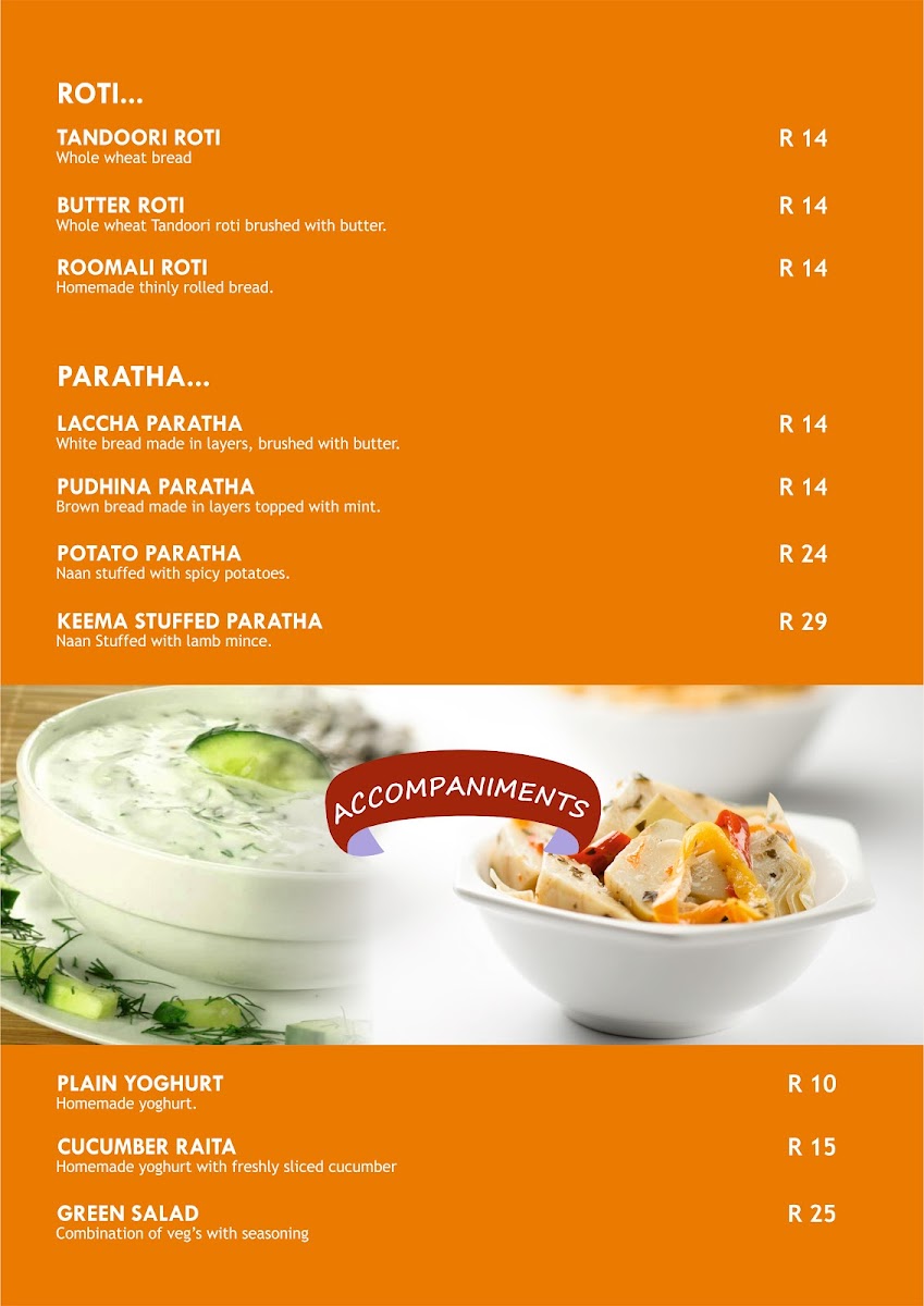 Satkar Indian Restaurant Photo Menu 9