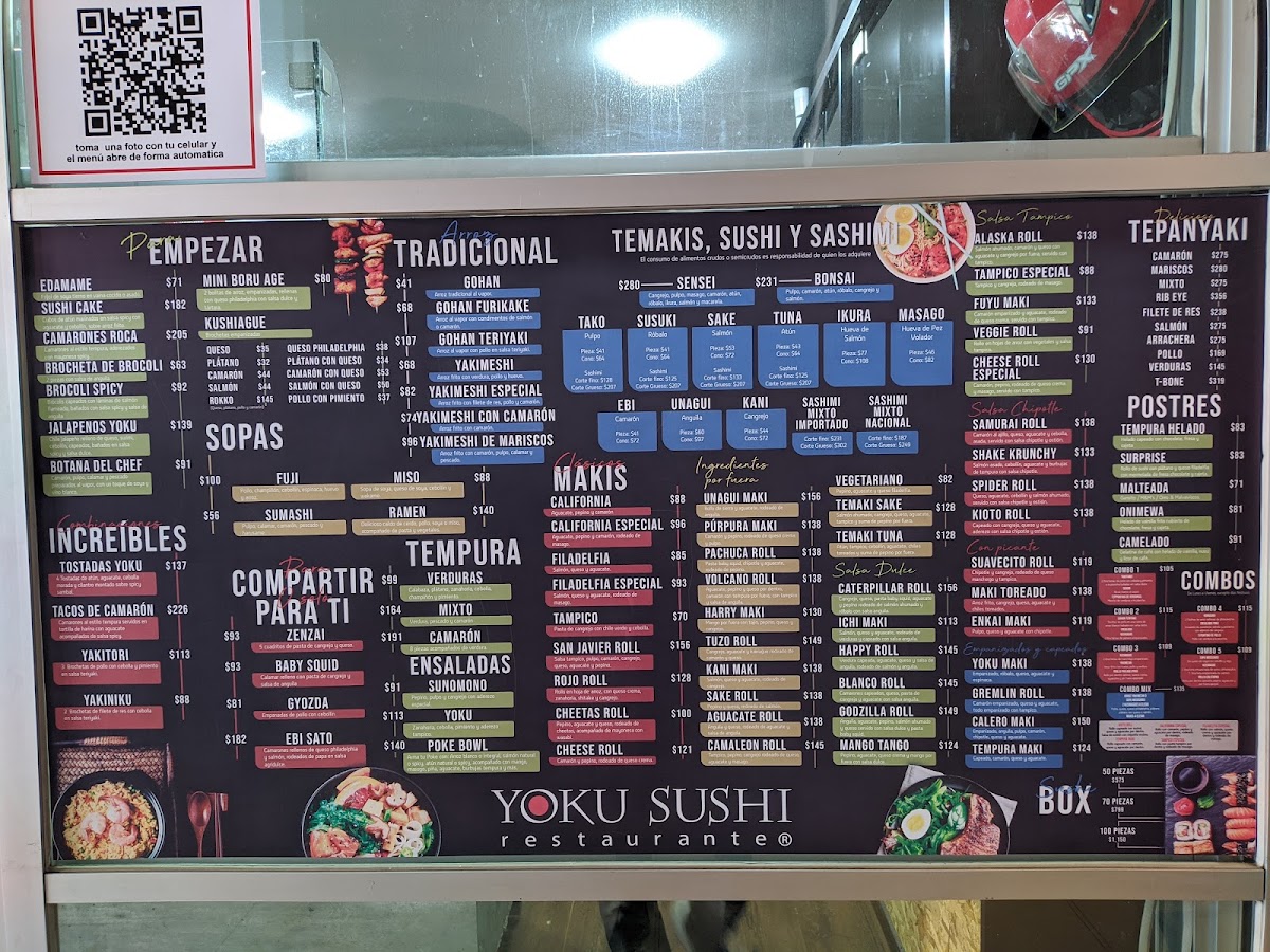 Yoku Sushi Photo Menu 1