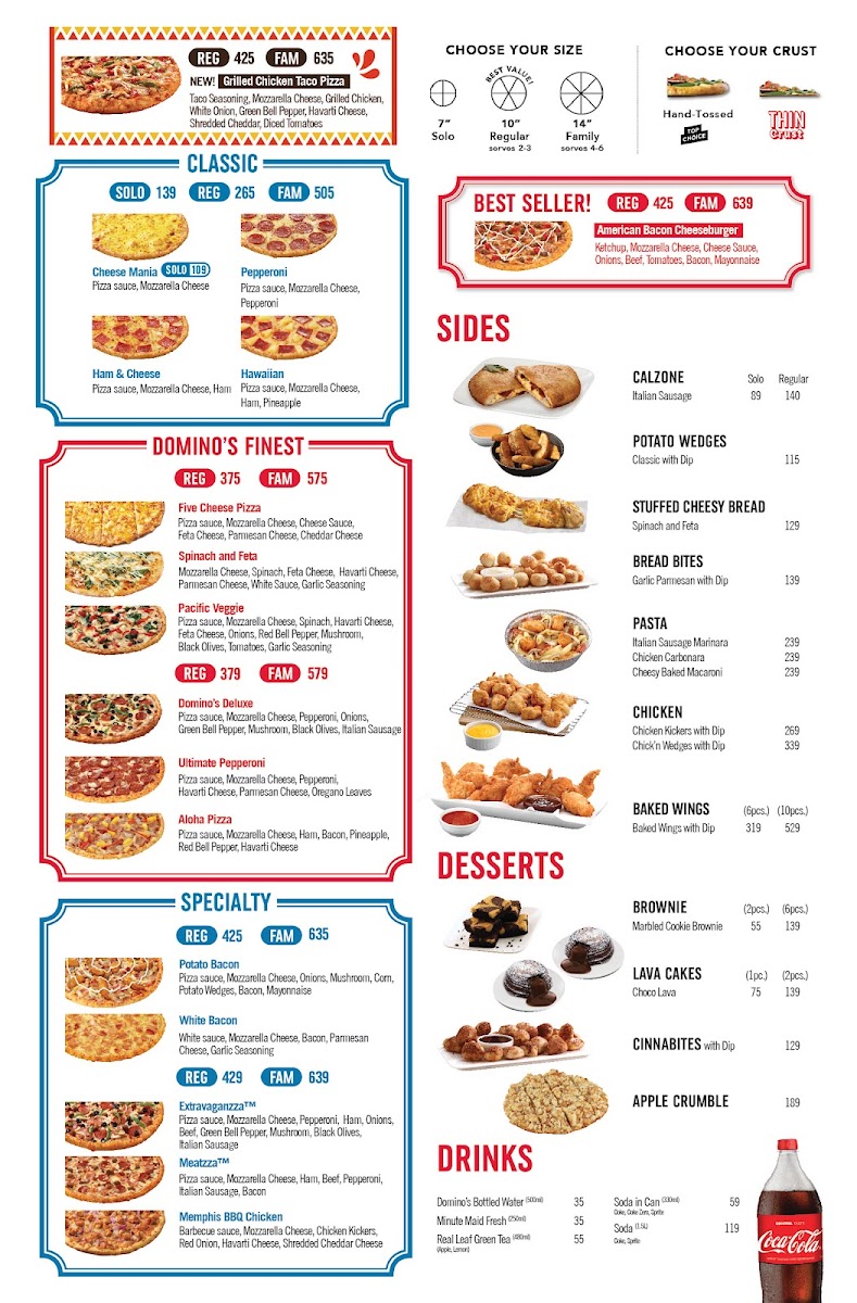 Domino's Pizza - Waltermart Guiguinto Photo Menu 1