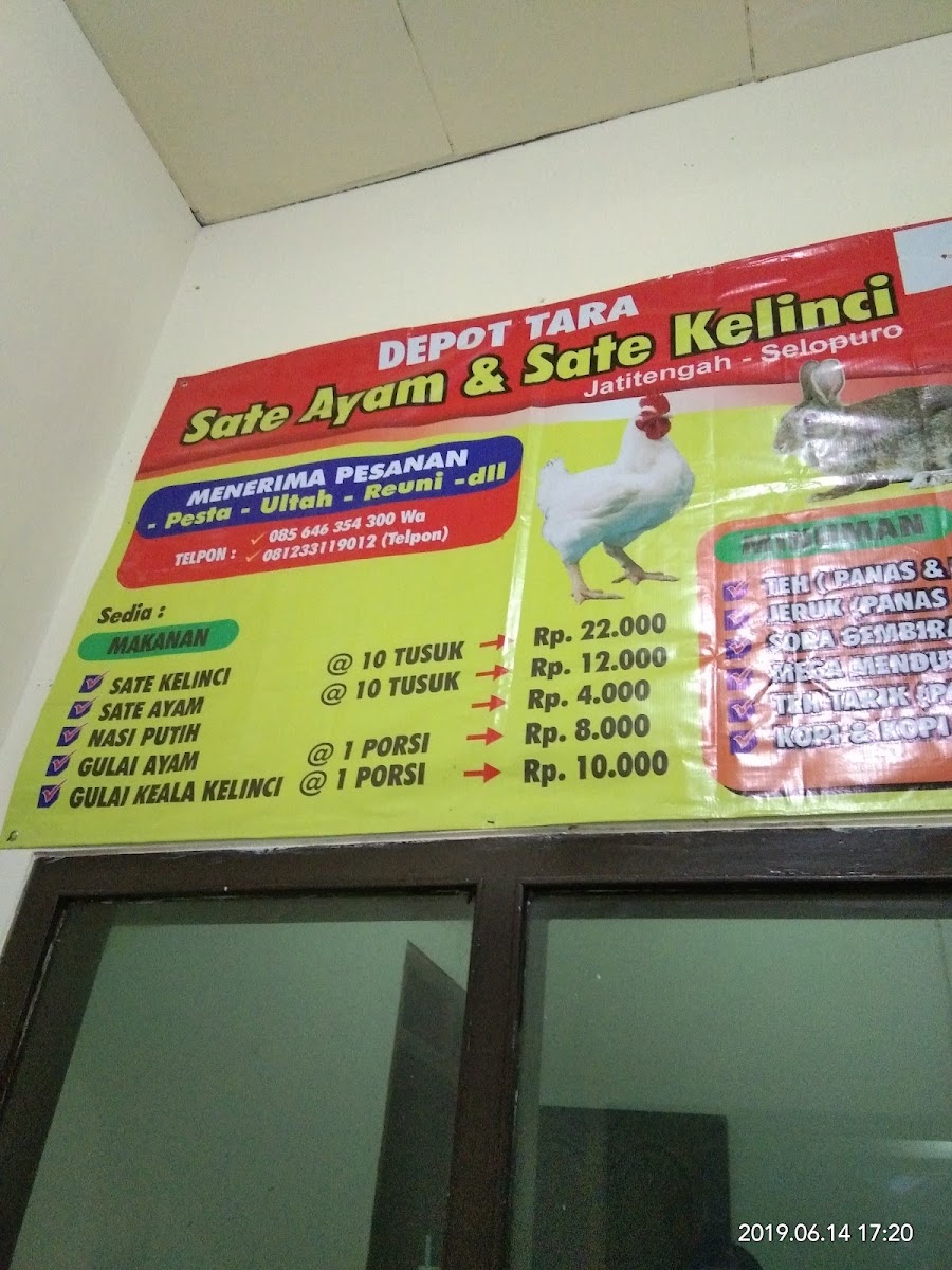 Sate Kelinci & Ayam Depot Tara Photo Menu 3