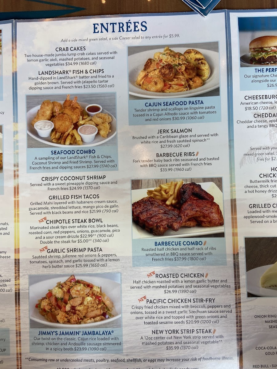 Margaritaville Restaurant - Atlanta Photo Menu 6