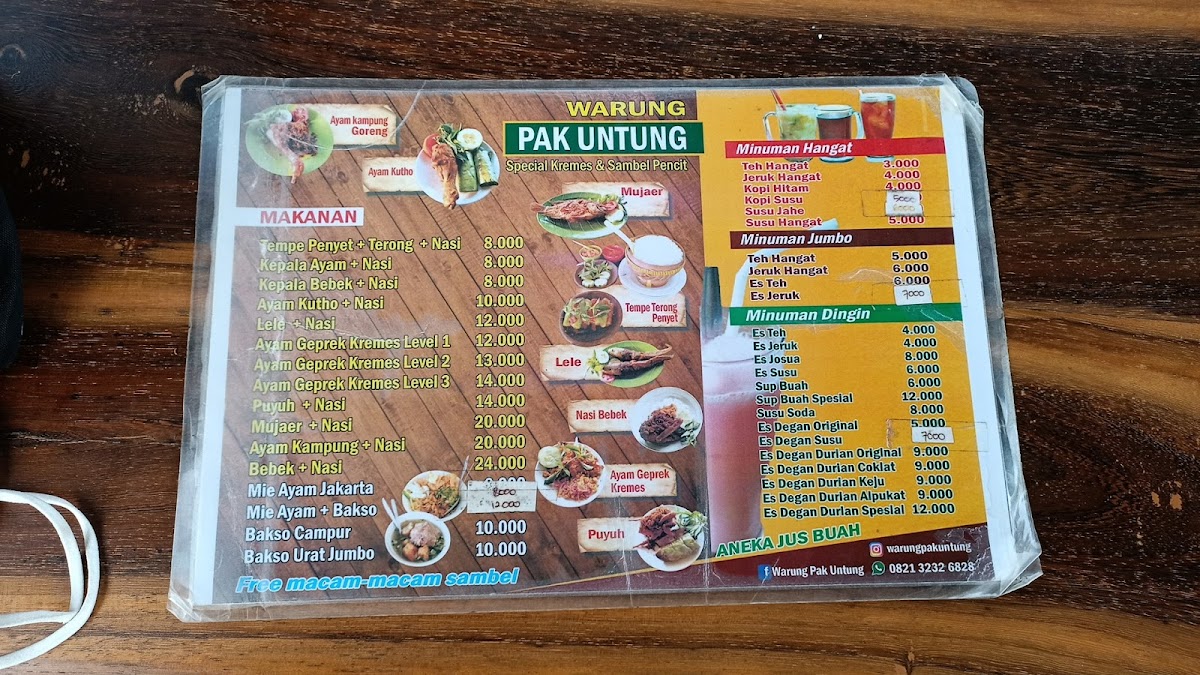 WARUNG PAK UNTUNG SANAN REJO Photo Menu 5