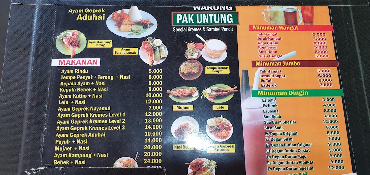 WARUNG PAK UNTUNG SANAN REJO Photo Menu 6