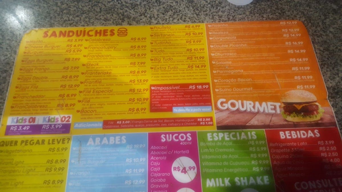 Dog Burger Photo Menu 1