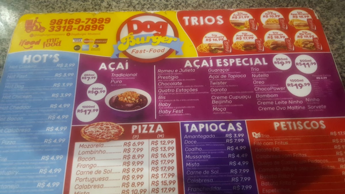 Dog Burger Photo Menu 2