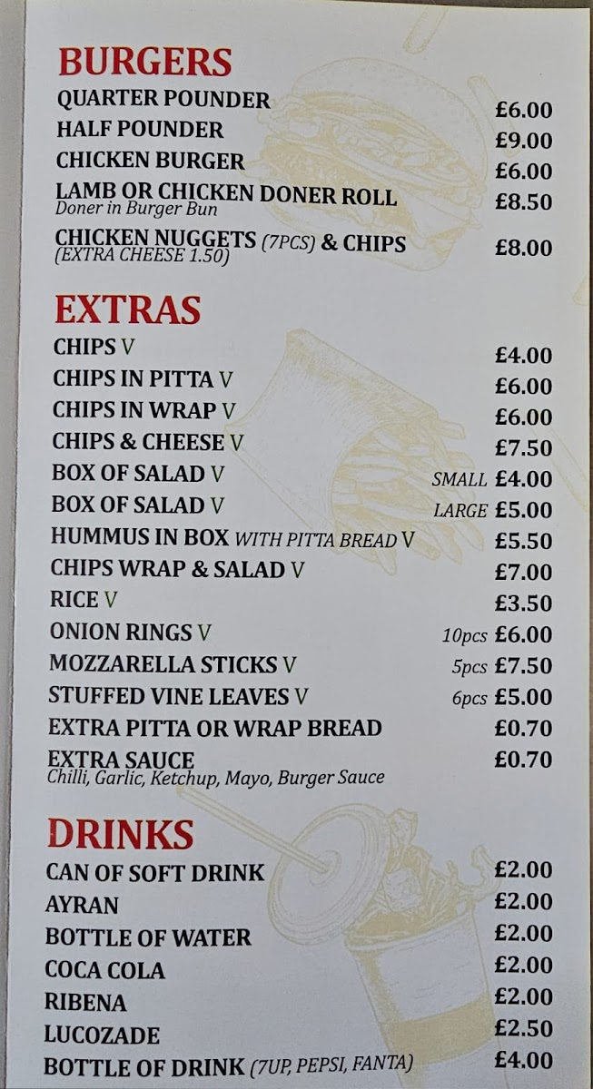 Ali Baba Kebab House London Photo Menu 4
