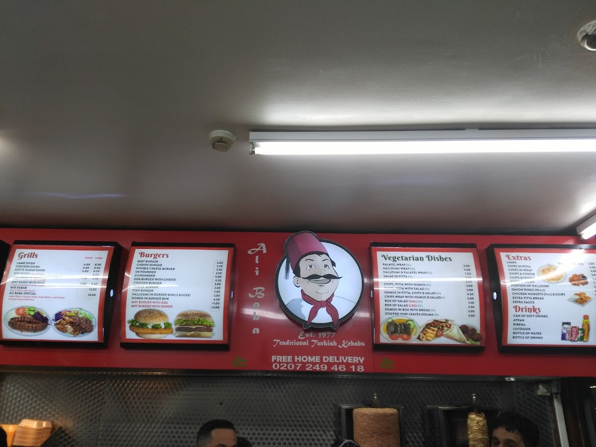 Ali Baba Kebab House London Photo Menu 6