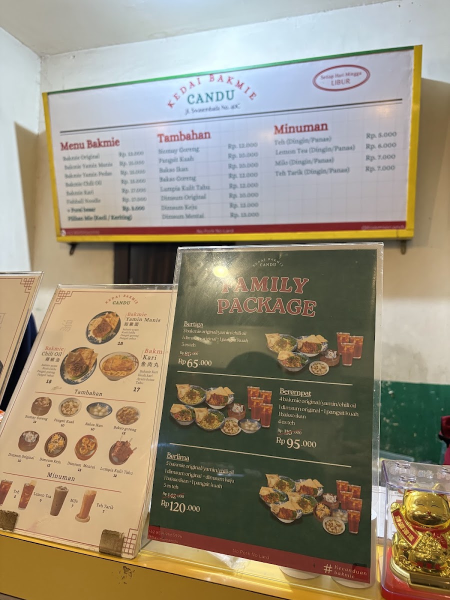 Kedai Bakmie Candu Photo Menu 1