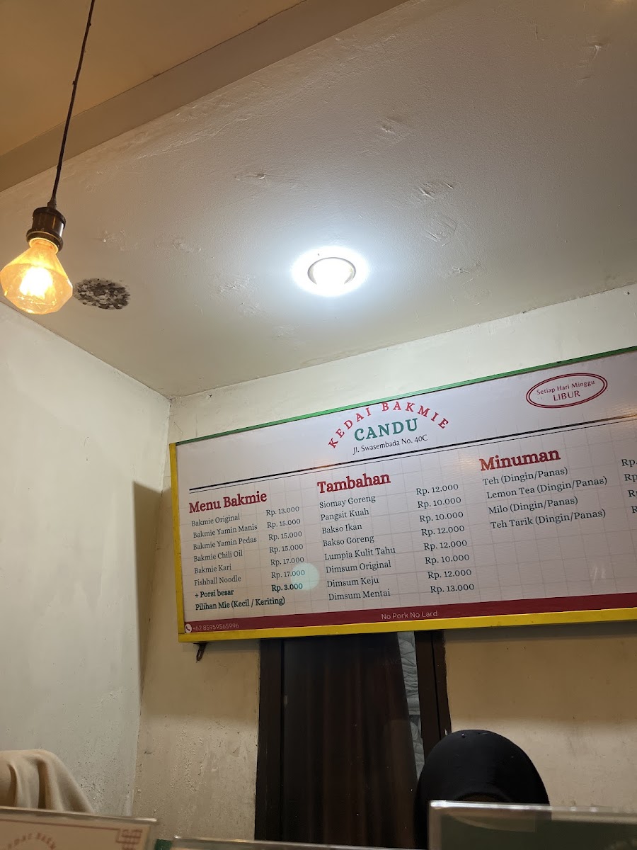 Kedai Bakmie Candu Photo Menu 10