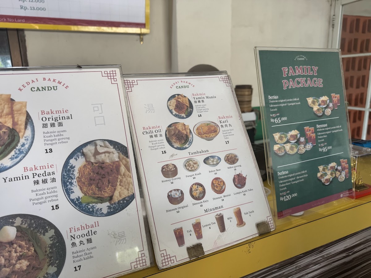 Kedai Bakmie Candu Photo Menu 3