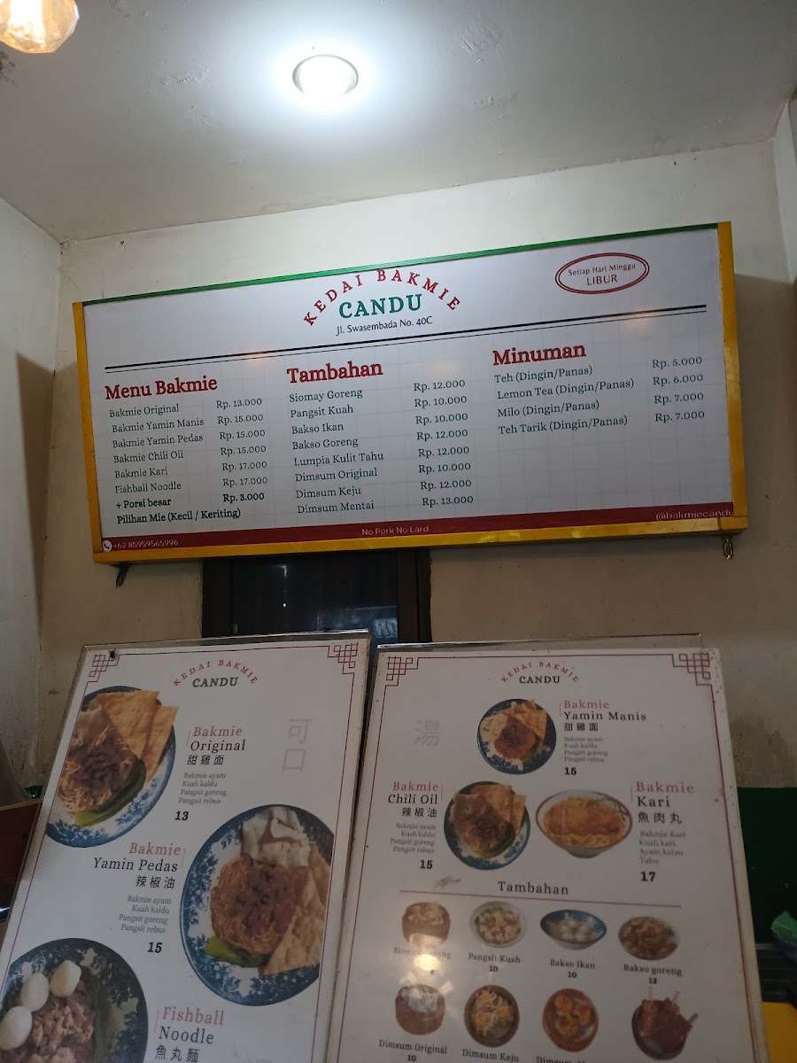 Kedai Bakmie Candu Photo Menu 9