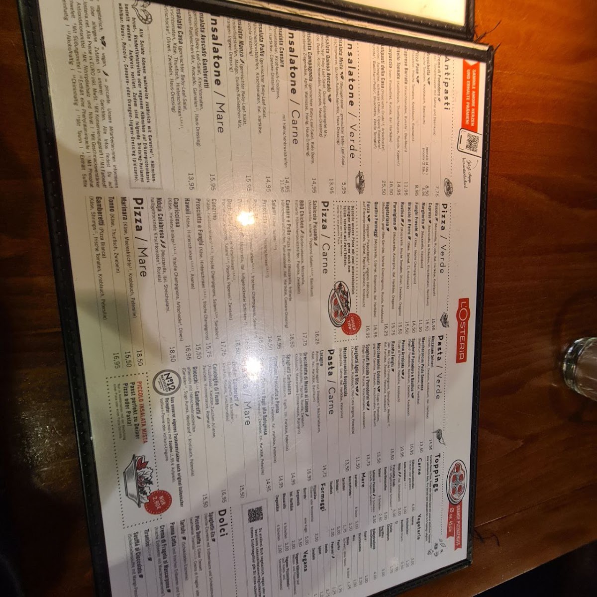 L'Osteria Stuttgart Kronprinzstraße Photo Menu 5
