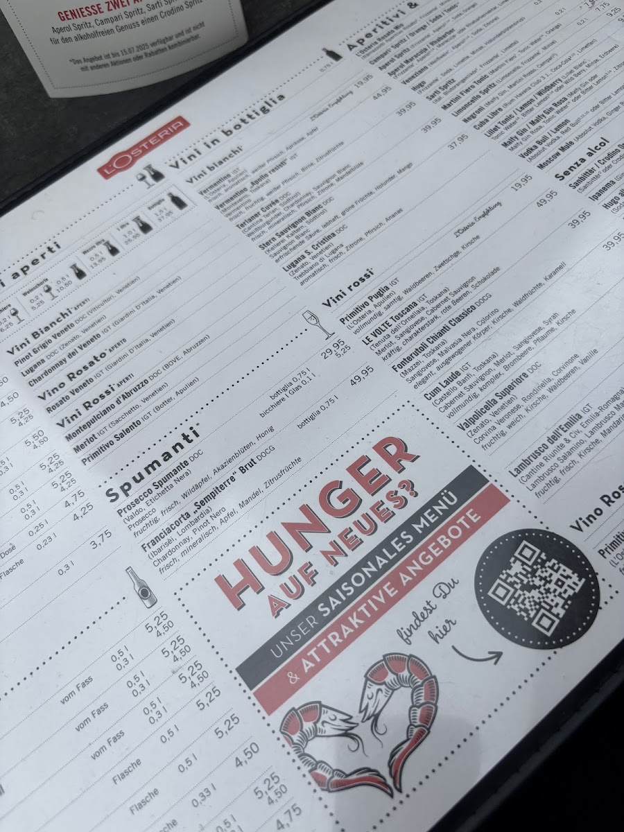L'Osteria Stuttgart Kronprinzstraße Photo Menu 9