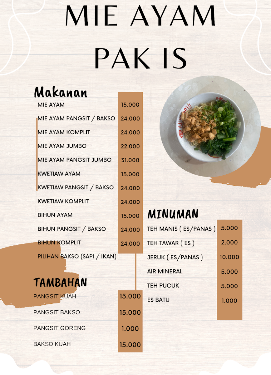 Mie Ayam Pak IS RASELA cabang 51A Photo Menu 4