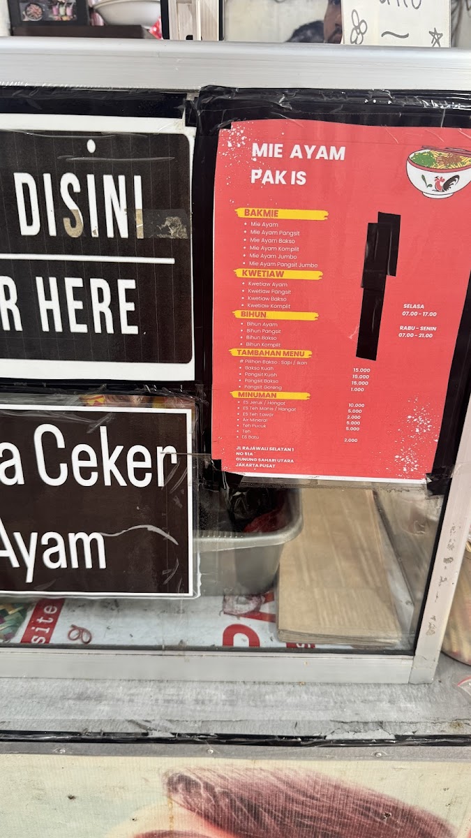 Mie Ayam Pak IS RASELA cabang 51A Photo Menu 5