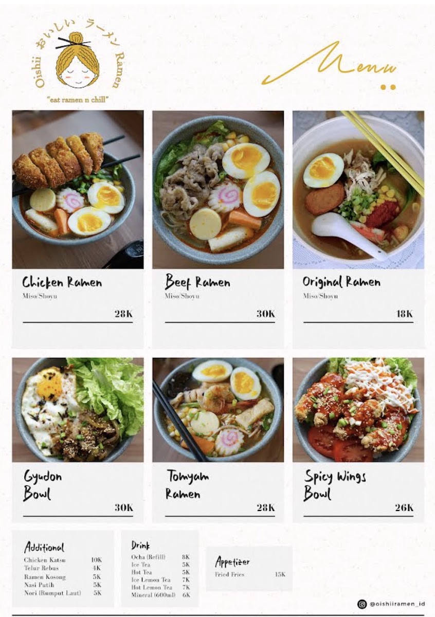 Oishi Ramen & Takoyaki Photo Menu 1