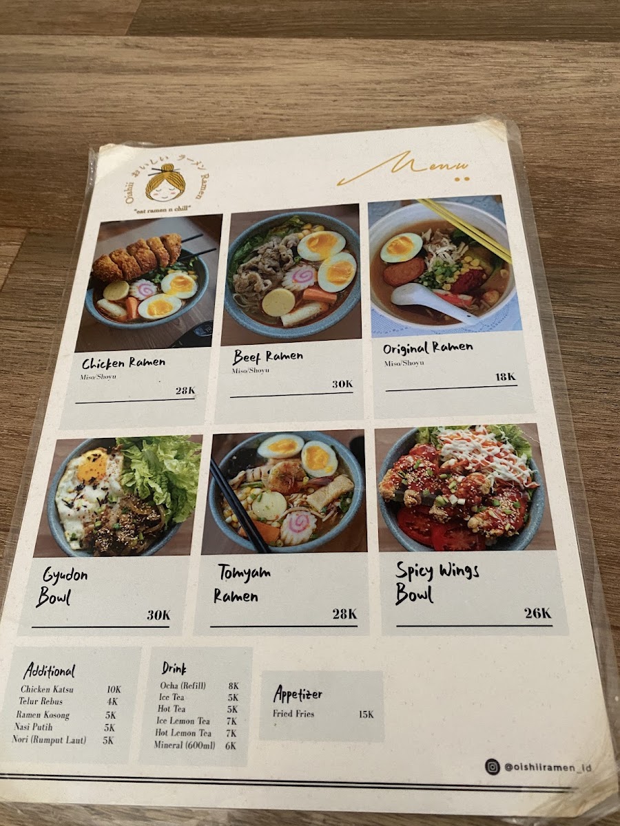 Oishi Ramen & Takoyaki Photo Menu 2