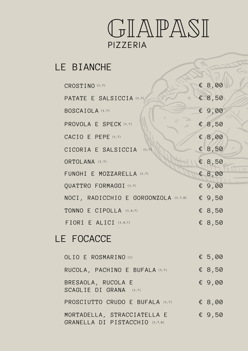 Pizzeria Giapasi Photo Menu 3