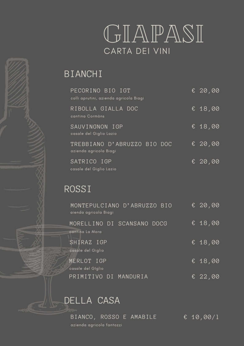 Pizzeria Giapasi Photo Menu 8