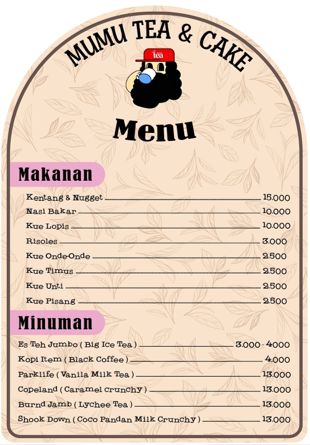 mumu tea Photo Menu 1
