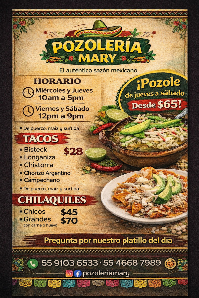 Pozoleria Mary Photo Menu 1
