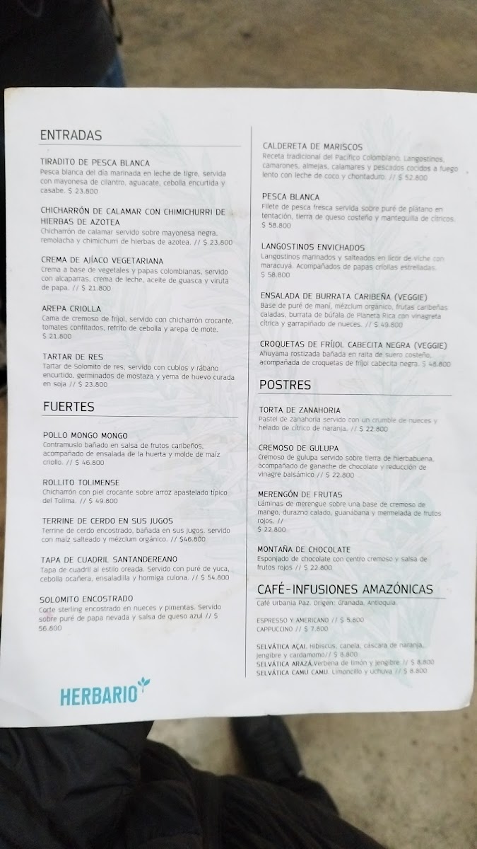 Herbario Restaurante Photo Menu 2