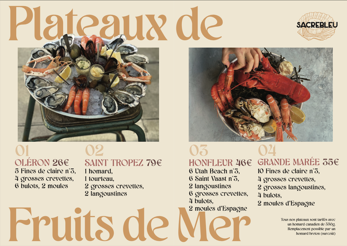 SACREBLEU RESTAURANT Photo Menu 3