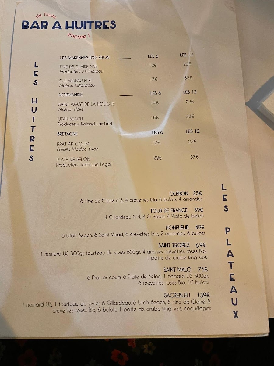 SACREBLEU RESTAURANT Photo Menu 7