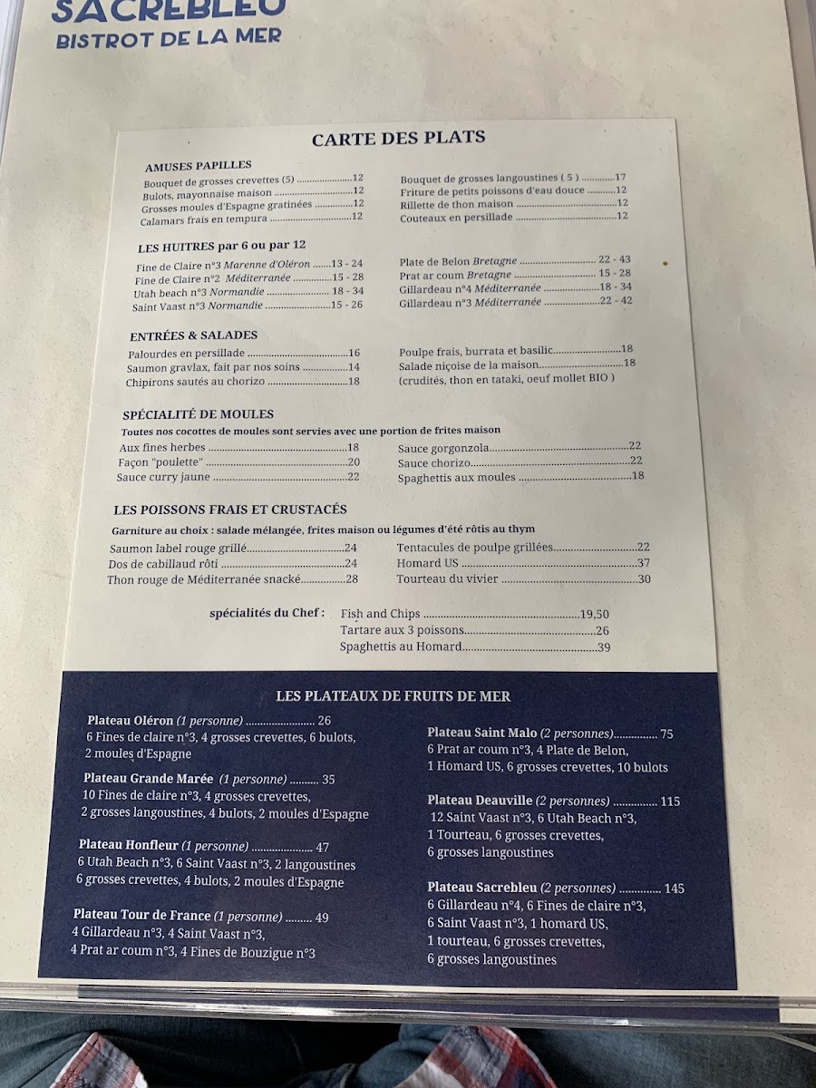 SACREBLEU RESTAURANT Photo Menu 9
