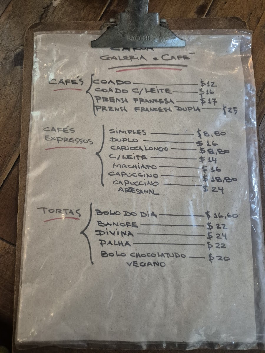 Caruá Galeria de Arte e Café Photo Menu 1
