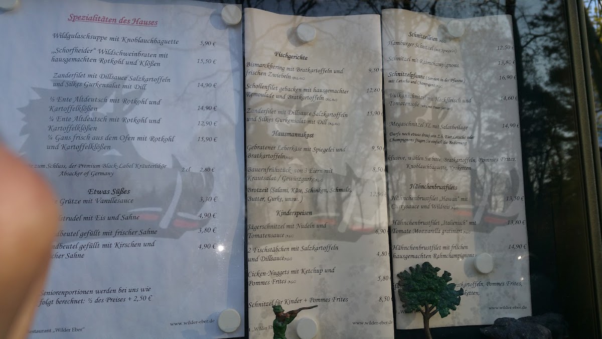 Hotel und Restaurant Wilder Eber Photo Menu 2