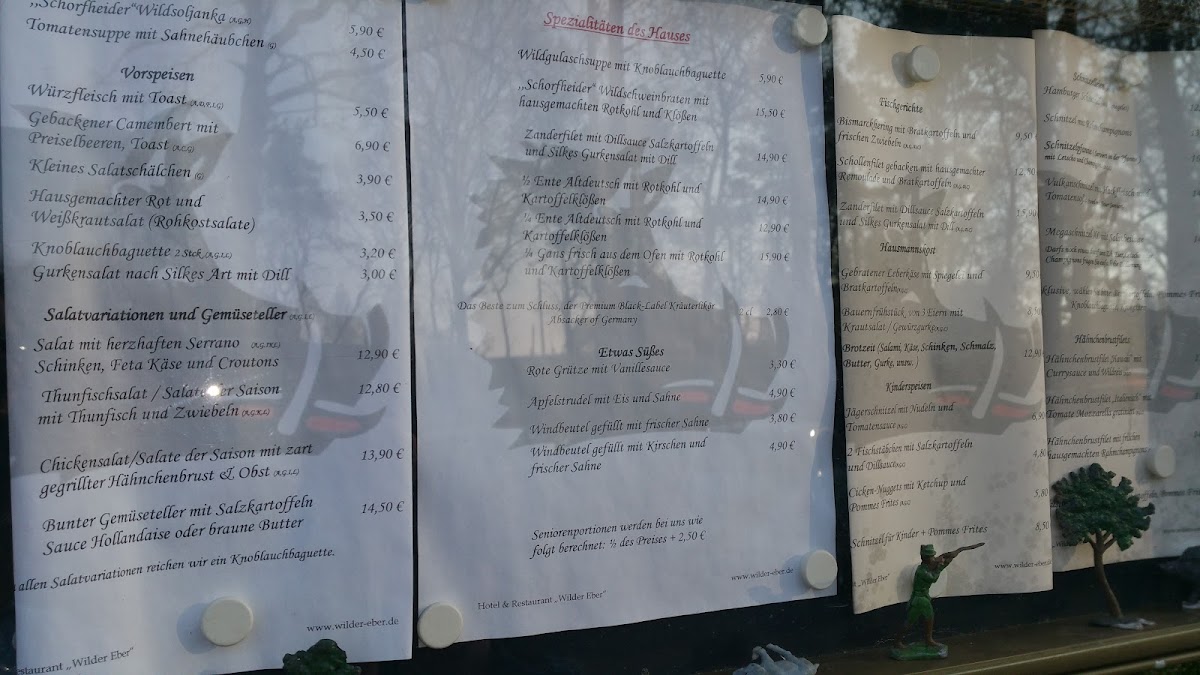 Hotel und Restaurant Wilder Eber Photo Menu 3