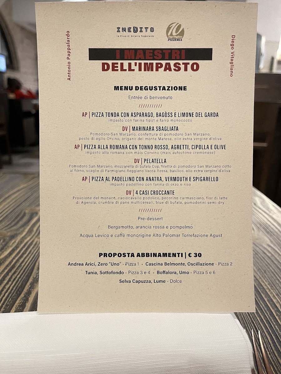 Inedito Pizzeria Photo Menu 4