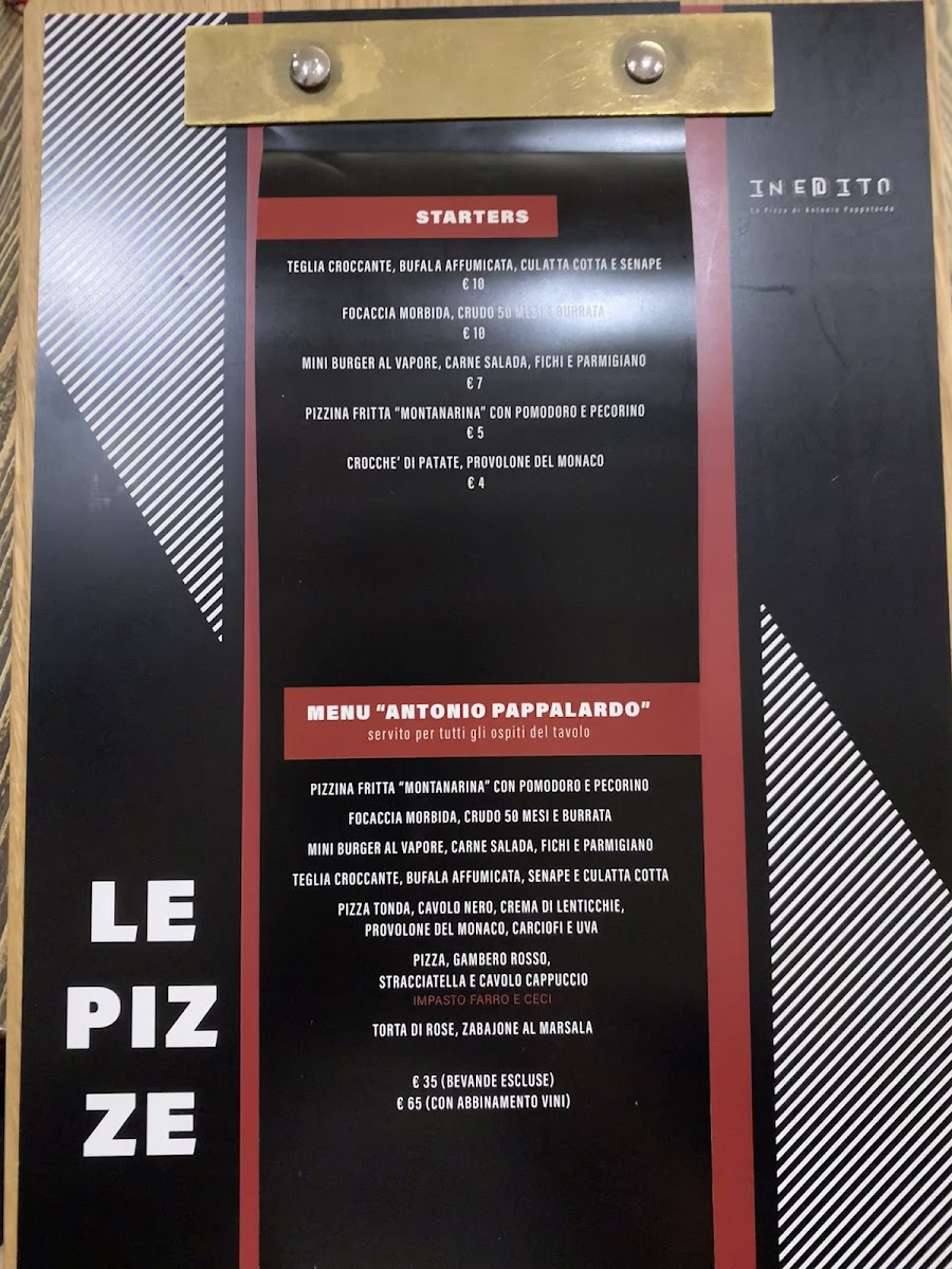 Inedito Pizzeria Photo Menu 6