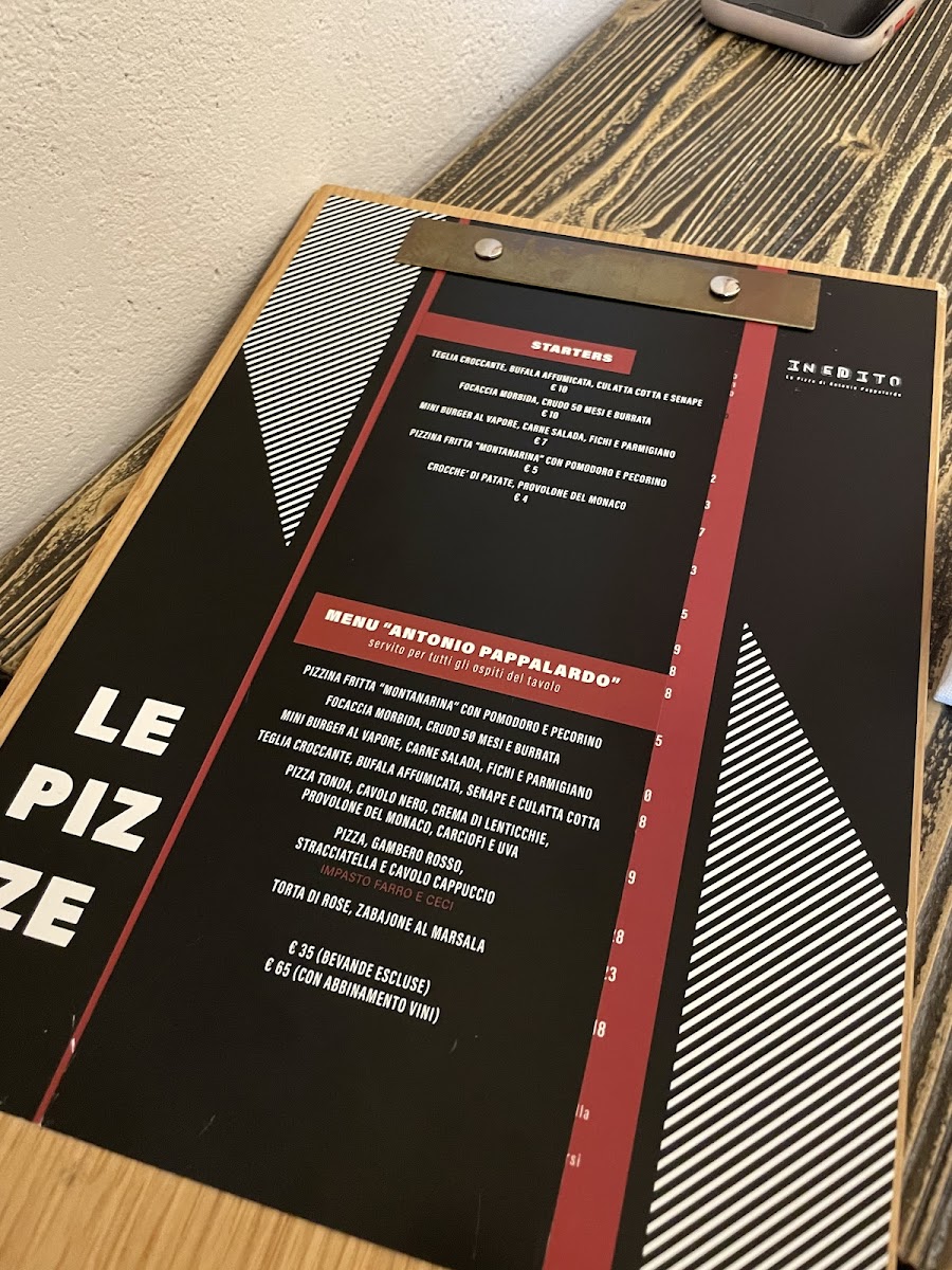 Inedito Pizzeria Photo Menu 8