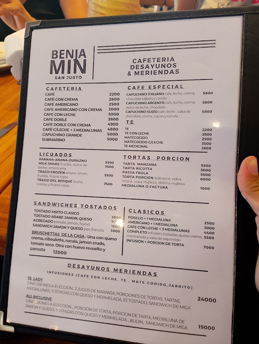 Benjamin Photo Menu 1