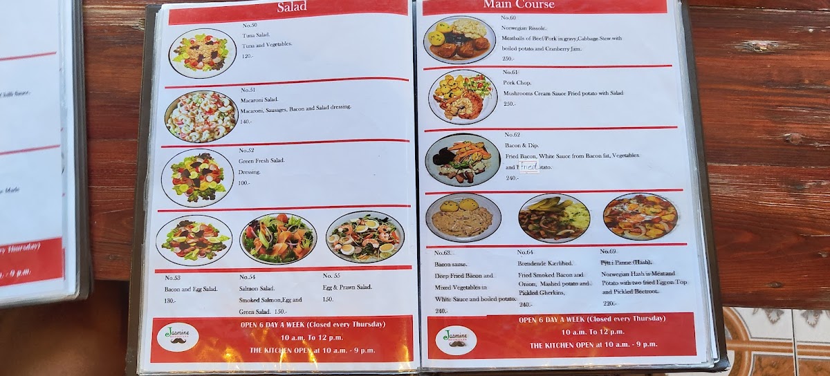 Jasmine Restaurant & Pub Photo Menu 2