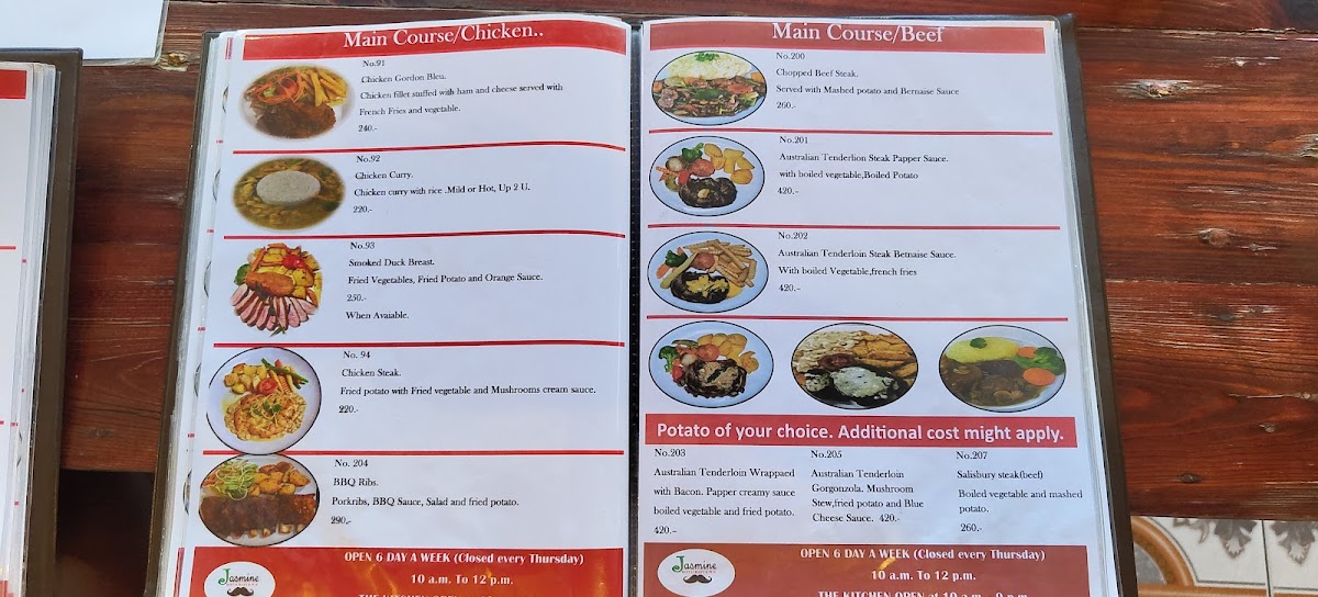 Jasmine Restaurant & Pub Photo Menu 4