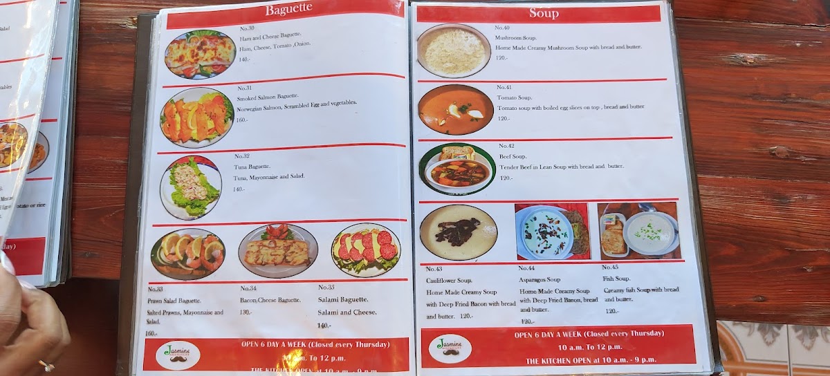 Jasmine Restaurant & Pub Photo Menu 6