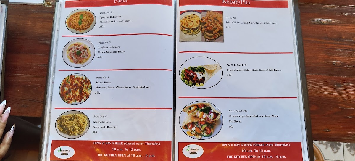 Jasmine Restaurant & Pub Photo Menu 8