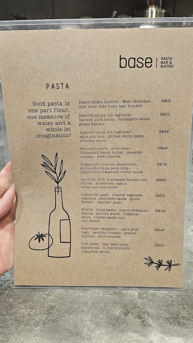 Base Pasta Bar & Bistro Photo Menu 8