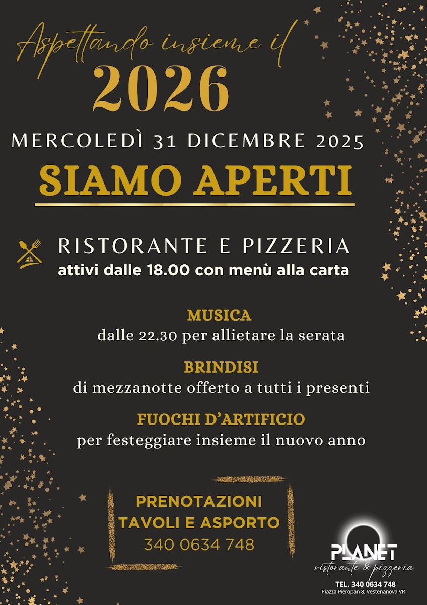 Planet ristorante & pizzeria Photo Menu 3