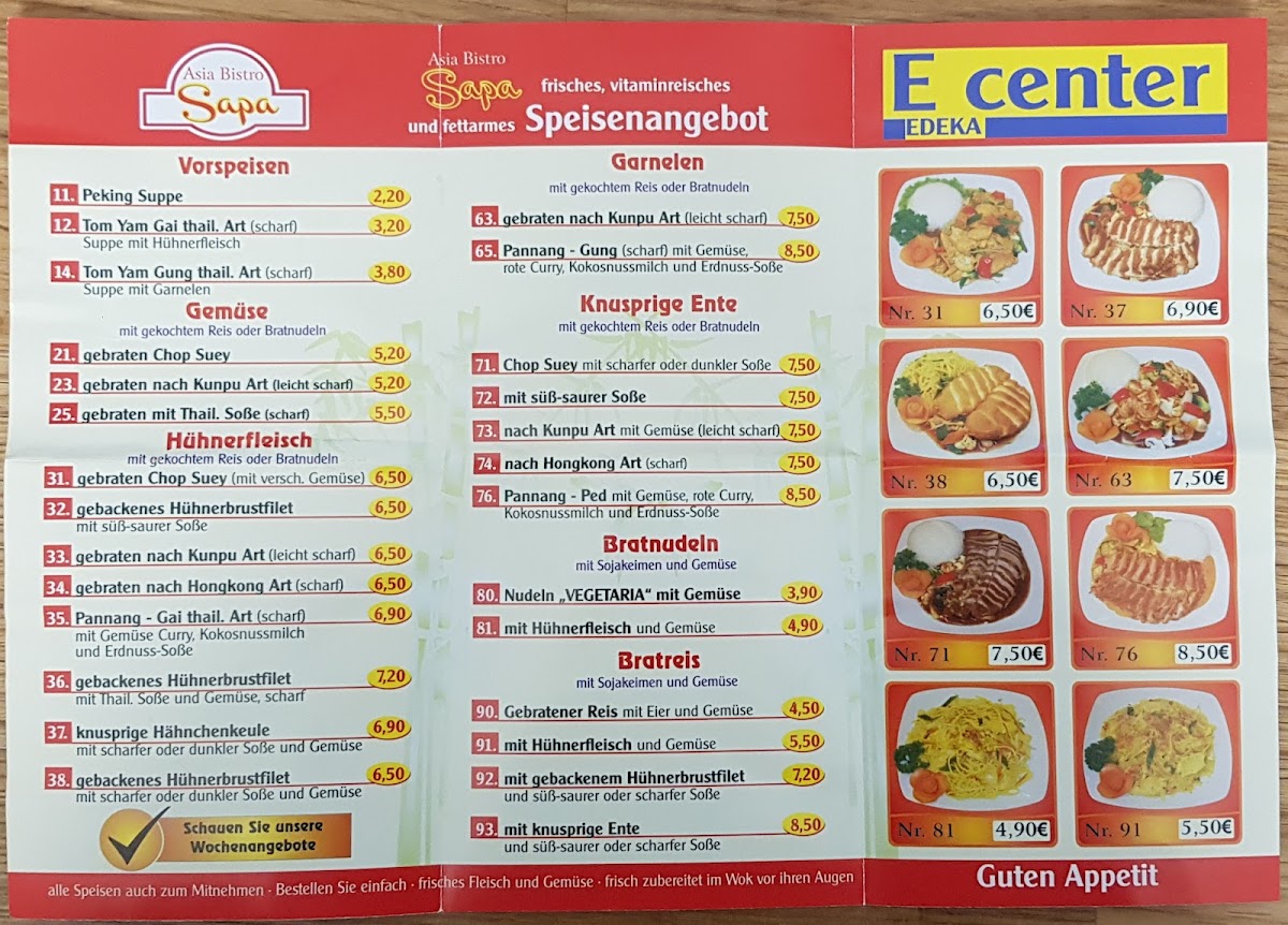 Asia Bistro Sapa Photo Menu 1