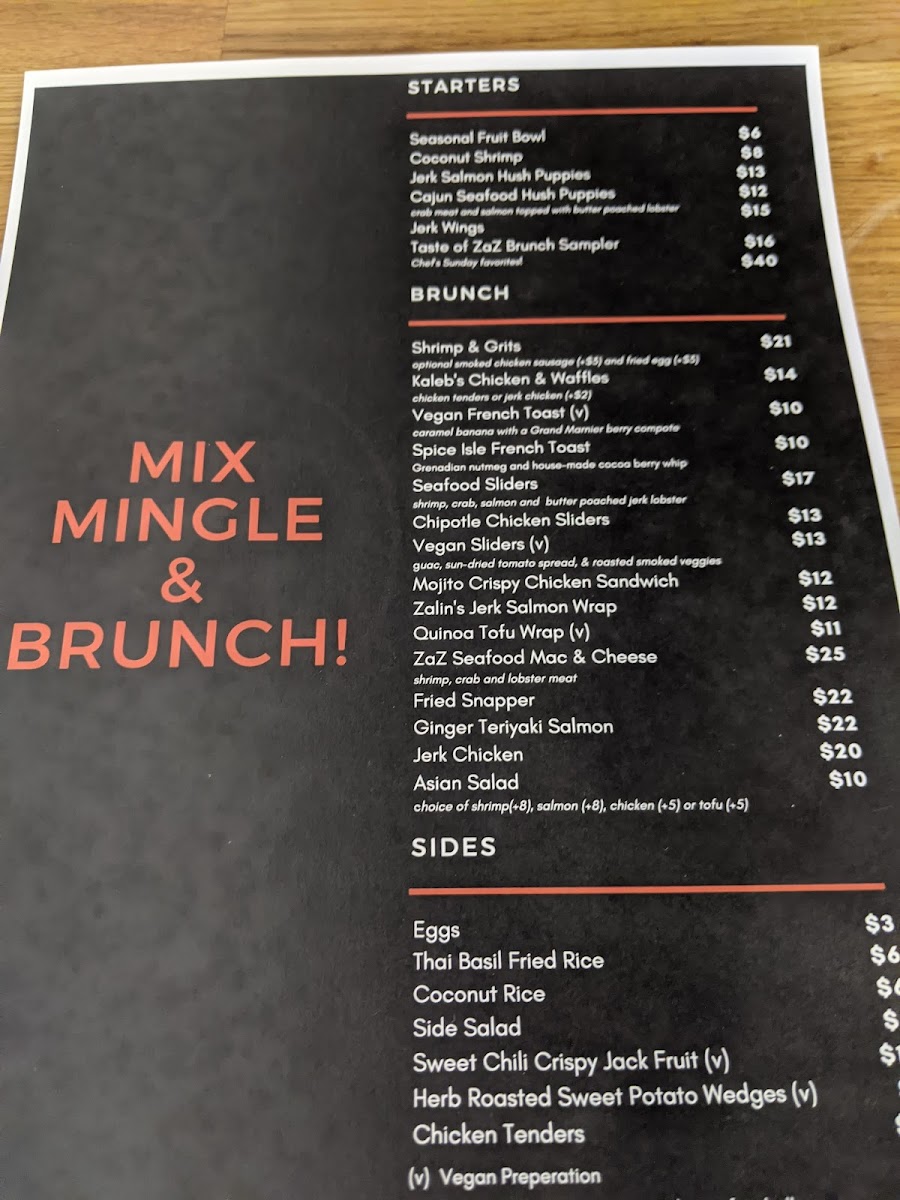 ZAZ Restaurant & Catering Photo Menu 3