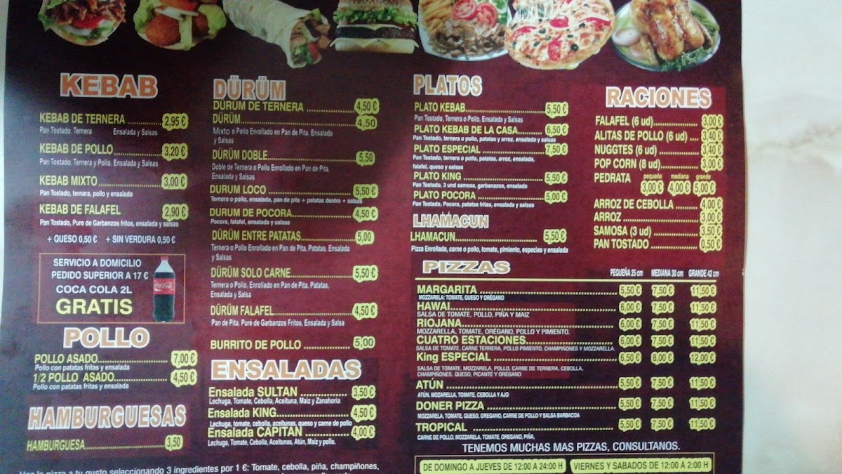 New King doner Kebab Photo Menu 5