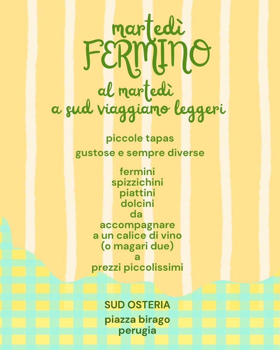 Sud osteria Photo Menu 1